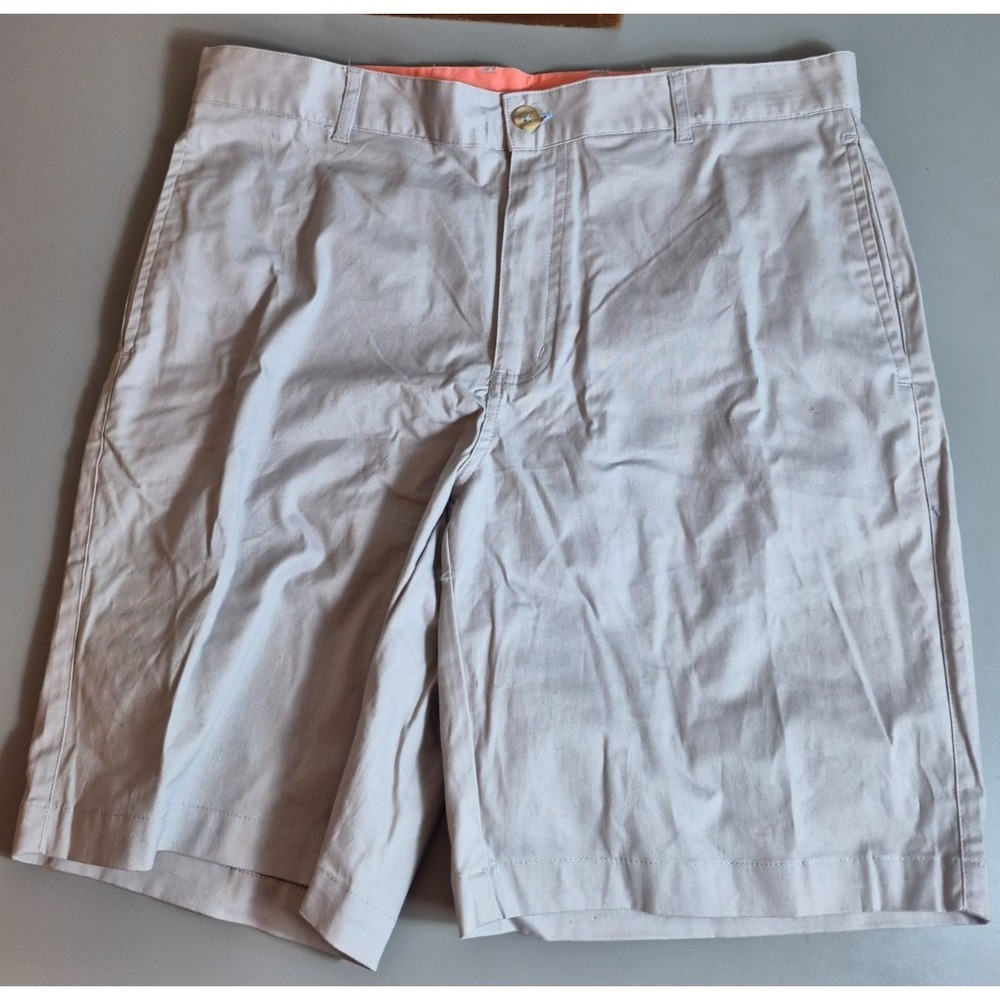Tailorbyrd Mens Khaki Casual Chino Gray Shorts 34" Waist 9" Inseam NEW NWT